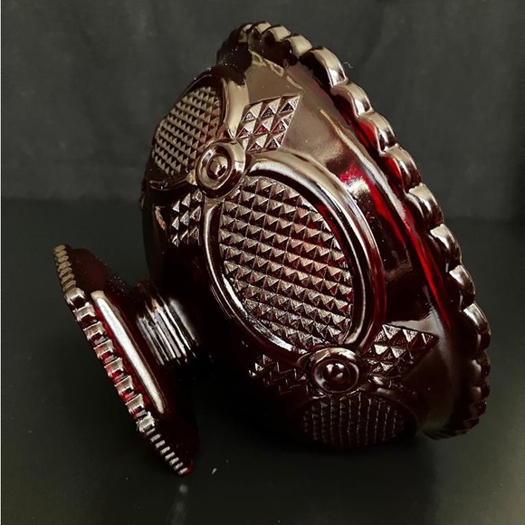 Vintage Avon 1876 Cape Cod Ruby Red Glass Candy Dish - Picture 3 of 6